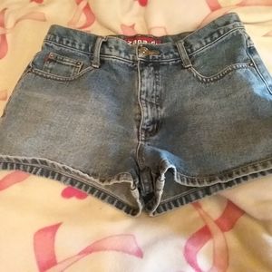 Blue jean shorts "zana di" size 7